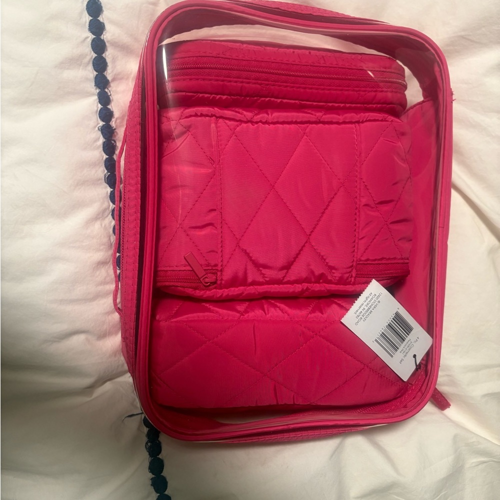 Vera Bradley 4 piece travel set-pink